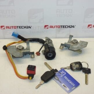 Set sloten + 2 sleutels Peugeot 406 4162Z7 4162Z6